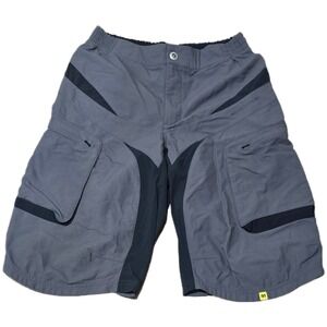 Mavic Ergo Ride Mens Mountain Bike Shorts Grey Black Cargo Cycling MTB Size S